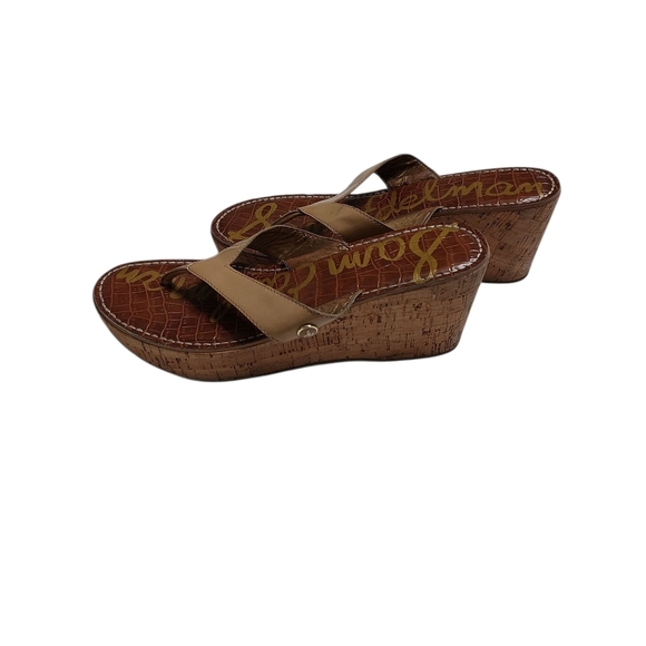 Sam Edelman Tan Wedge Sandals - Picture 4 of 10